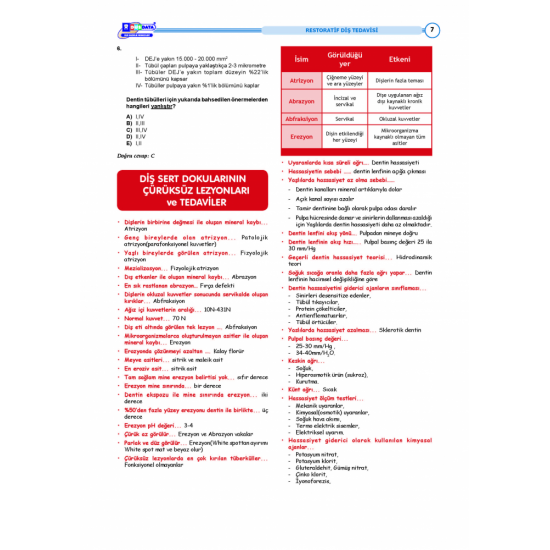 DUS HIZLI TEKRAR SERİSİ KLİNİK BİLİMLER DUS HIZLI TEKRAR SERİSİ KLİNİK BİLİMLER