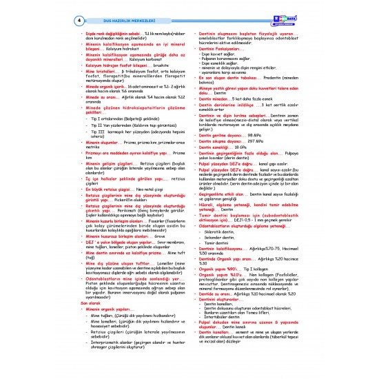 DUS Hızlı Tekrar Klinik Bilimler ( 2. Baskı ) DUS Hızlı Tekrar Klinik Bilimler ( 2. Baskı )