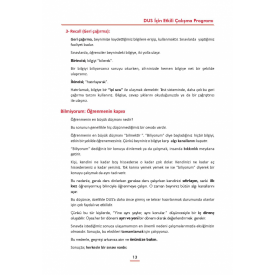 DUS Kazandıran 5 Yöntem ( 2.Baskı ) Eftal Orhan DUS Kazandıran 5 Yöntem ( 2.Baskı ) Eftal Orhan