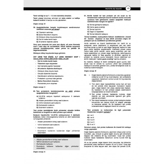 Dusdatamax Protetik Diş Soruları ( 6.Baskı ) Dusdatamax Protetik Diş Soruları ( 6.Baskı )