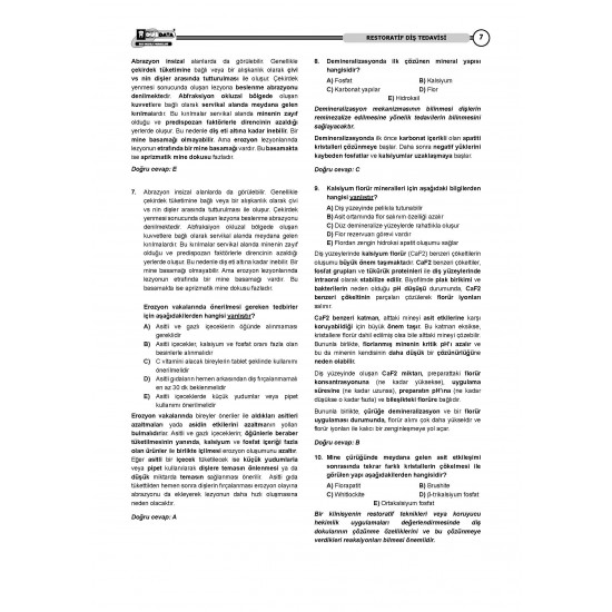 DUS Vaka Kampı Soruları ( 2.Cilt ) Klinik Bilimler - 1 DUS Vaka Kampı Soruları ( 2.Cilt ) Klinik Bilimler - 1