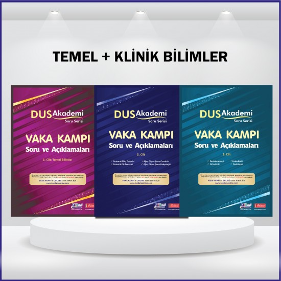 Dus Vaka Kampı Soruları Temel + Klinik ( 3 Cilt ) Dus Vaka Kampı Soruları Temel + Klinik ( 3 Cilt )