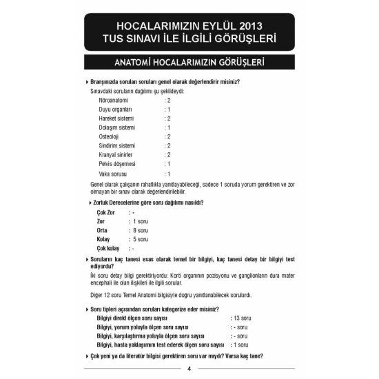 EYLÜL 2013 ÖSYM'nin Orjinal TUS SORULARI EYLÜL 2013 ÖSYM'nin Orjinal TUS SORULARI