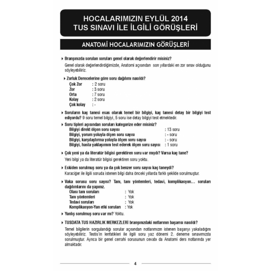 EYLÜL 2014 ÖSYM'nin Orjinal TUS SORULARI EYLÜL 2014 ÖSYM'nin Orjinal TUS SORULARI