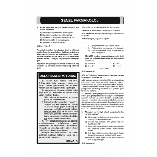 Meditus Farmakoloji Soruları ( 2.Baskı ) Meditus Farmakoloji Soruları ( 2.Baskı )