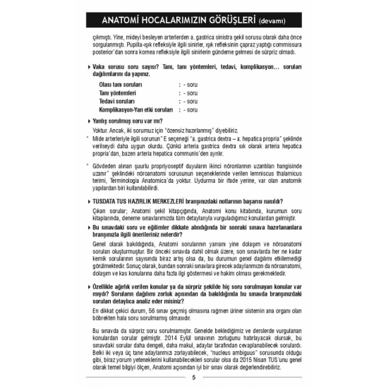 NİSAN 2015 ÖSYM'nin Orjinal TUS SORULARI NİSAN 2015 ÖSYM'nin Orjinal TUS SORULARI
