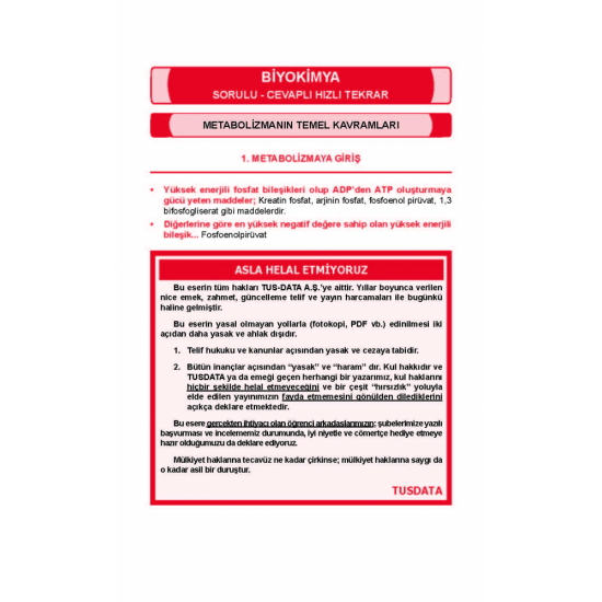 Optimum Review Özet ( 9.Baskı ) Biyokimya Optimum Review Özet ( 9.Baskı ) Biyokimya