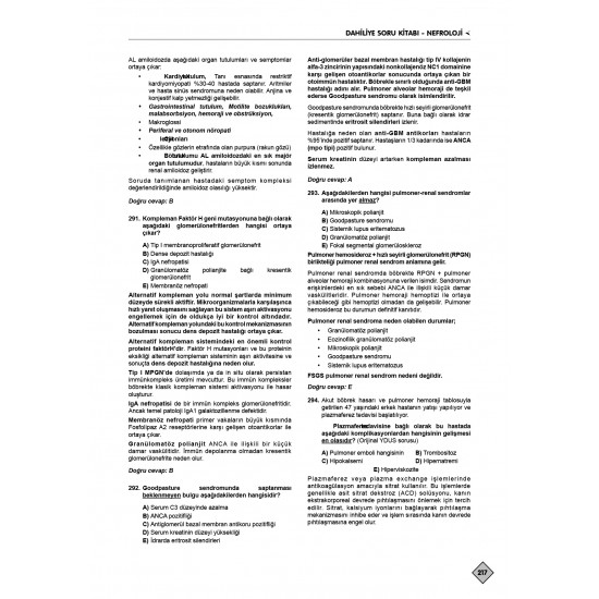 Klinisyen Prime Soruları Dahiliye ( 25.Baskı ) 1.2.Cilt