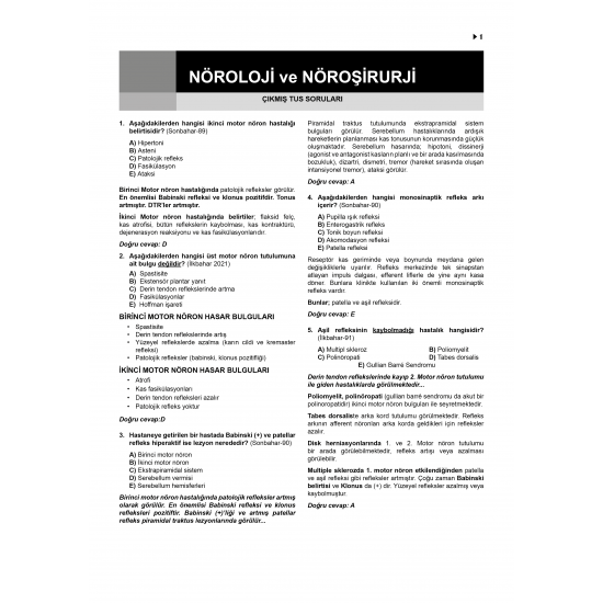 Prospektus TTS ( 11.Baskı ) Küçük Stajlar