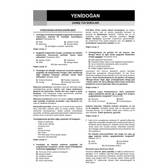 Prospektus TTS ( 11.Baskı ) Pediatri
