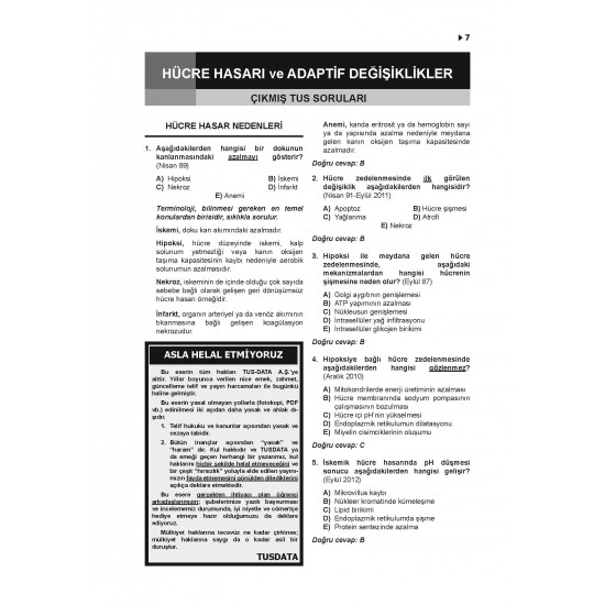 Prospektus Tüm Tus Soru ( 8.Baskı ) Patoloji Prospektus Tüm Tus Soru ( 8.Baskı ) Patoloji
