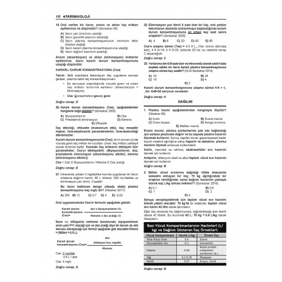 Prospektus Tüm Tus Soru ( 9.Baskı ) Farmakoloji Prospektus Tüm Tus Soru ( 9.Baskı ) Farmakoloji