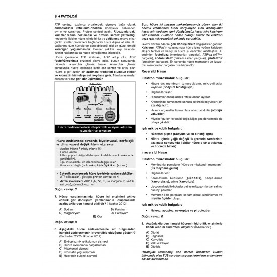 Prospektus Tüm Tus Soru ( 9.Baskı ) Patoloji Prospektus Tüm Tus Soru ( 9.Baskı ) Patoloji