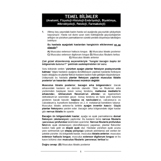 Sonbahar 2025 ÖSYM nin Orijinal TUS Soruları Sonbahar 2025 ÖSYM nin Orijinal TUS Soruları