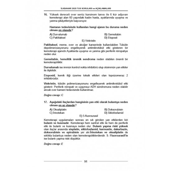 İlkbahar 2025 ÖSYM nin Orijinal TUS Soruları İlkbahar 2025 ÖSYM nin Orijinal TUS Soruları