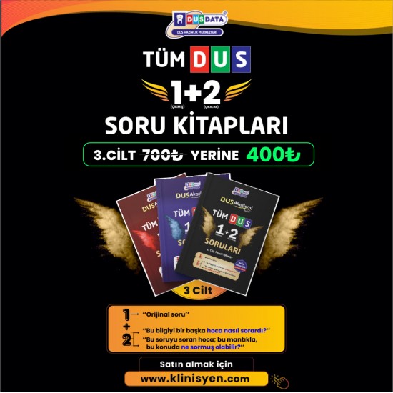 Tüm Dus Soruları 1+2 Temel + Klinik ( 3 Cilt ) Tüm Dus Soruları 1+2 Temel + Klinik ( 3 Cilt )