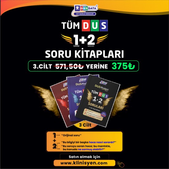 Tüm Dus Soruları 1+2 Temel + Klinik ( 3 Cilt ) Tüm Dus Soruları 1+2 Temel + Klinik ( 3 Cilt )