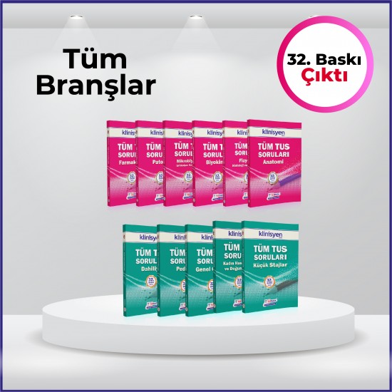 Tüm Tus Soruları ( 32.Baskı ) - 11 Branş Tüm Tus Soruları ( 32.Baskı ) - 11 Branş