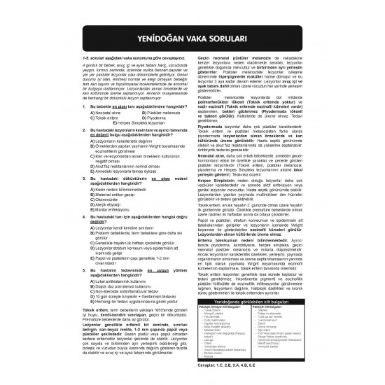 Vaka Soruları PEDİATRİ ( 4.Baskı ) Vaka Soruları PEDİATRİ ( 4.Baskı )