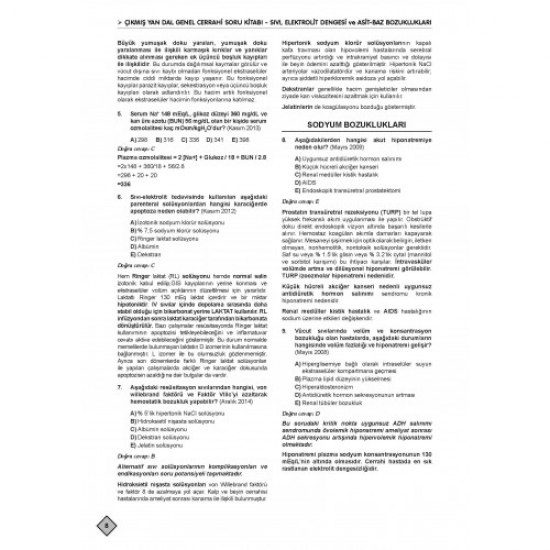 YDUS ÇIKMIŞ SORULARI (5.Baskı) G.CERRAHİ YDUS ÇIKMIŞ SORULARI (5.Baskı) G.CERRAHİ