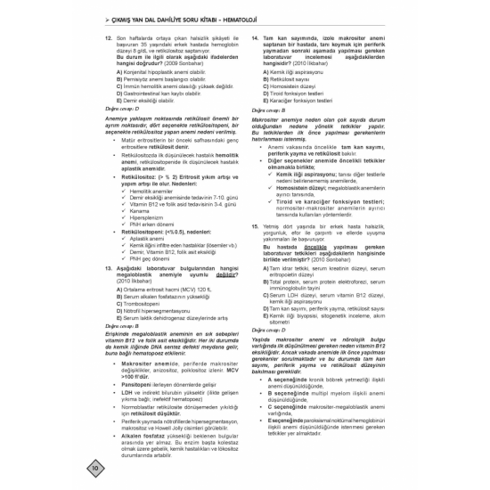YDUS ÇIKMIŞ SORULARI ( 6.Baskı ) DAHİLİYE - SPİRELLİ BASKI YDUS ÇIKMIŞ SORULARI ( 6.Baskı ) DAHİLİYE - SPİRELLİ BASKI