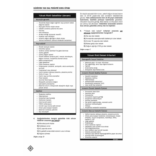 YDUS SORU KİTABI ( 3.Baskı ) PEDİATRİ 1.2.Cilt YDUS SORU KİTABI ( 3.Baskı ) PEDİATRİ 1.2.Cilt