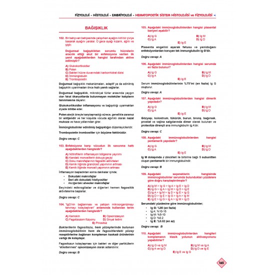 Klinisyen Prime Soruları Fizyoloji ( 19.Baskı )