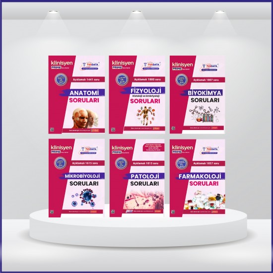 Klinisyen Prime Soru Kitapları Temel Bilimler - 6 Branş