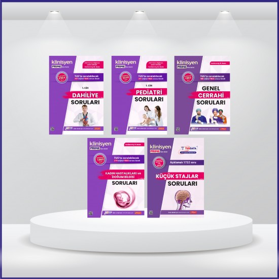 Klinisyen Prime Soru Kitapları Klinik Bilimler - 5 Branş