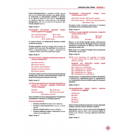 Klinisyen Prime Soruları Anatomi ( 20.Baskı )