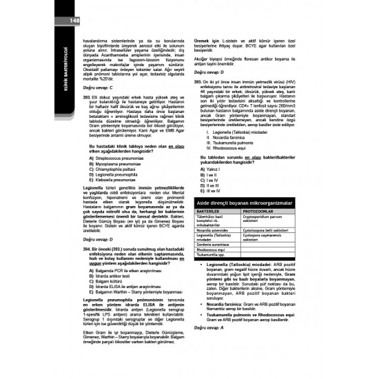 Klinisyen Prime Soruları Mikrobiyoloji ( 21.Baskı )