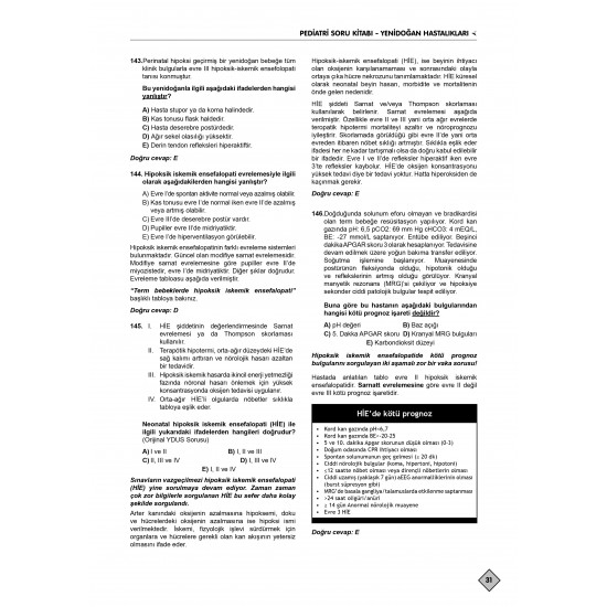 Klinisyen Prime Soruları Pediatri ( 24.Baskı ) 1.2.Cilt