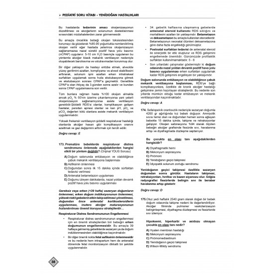 Klinisyen Prime Soruları Pediatri ( 24.Baskı ) 1.2.Cilt