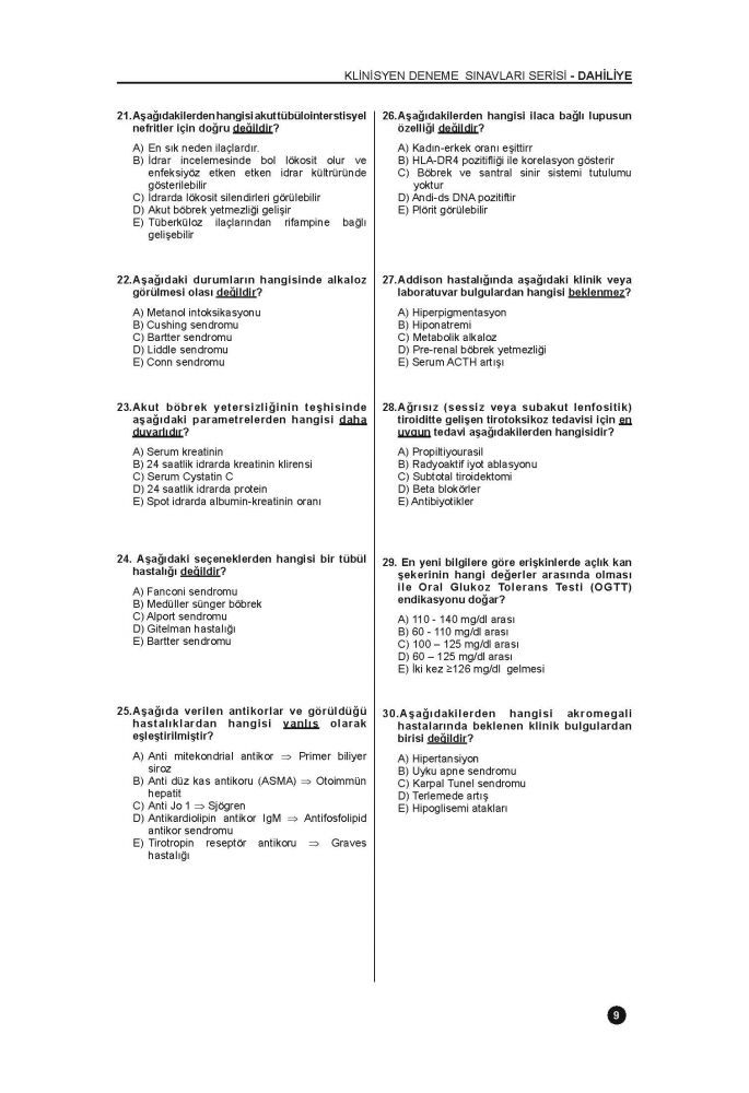 41 DENEME SINAVLARI SERİSİ ( 3.Cilt ) 41 DENEME SINAVLARI SERİSİ ( 3.Cilt )