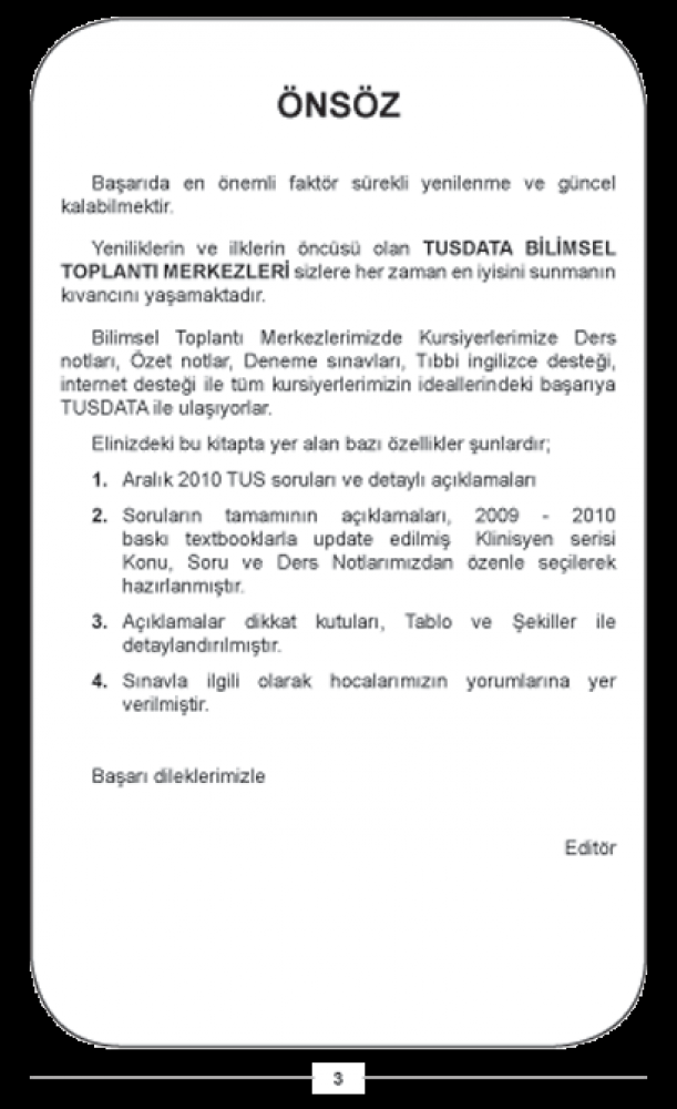 Aralık 2010 Açıklamalı Tus Soruları Aralık 2010 Açıklamalı Tus Soruları