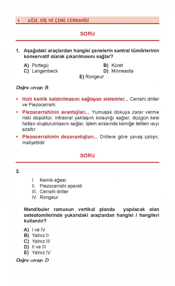 DUS REVİEW AĞIZ CERRAHİSİ ( 1.BASKI ) DUS REVİEW AĞIZ CERRAHİSİ ( 1.BASKI )