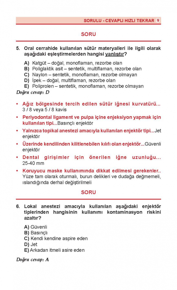 DUS REVİEW AĞIZ CERRAHİSİ ( 1.BASKI ) DUS REVİEW AĞIZ CERRAHİSİ ( 1.BASKI )