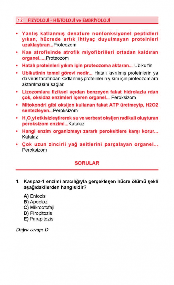 DUS Review Fizyoloji DUS Review Fizyoloji