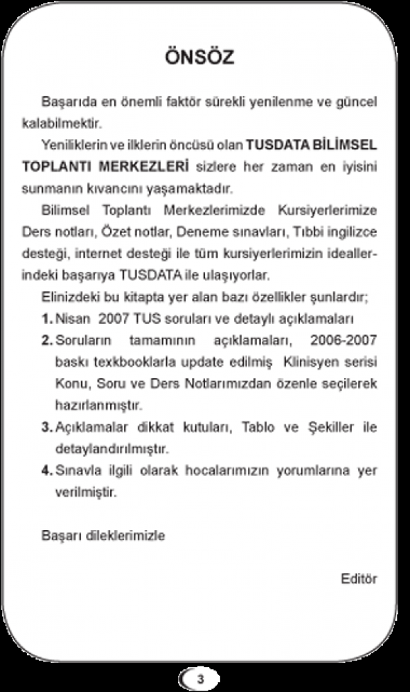 Eylül 2007 Açıklamalı Tus Soruları Eylül 2007 Açıklamalı Tus Soruları