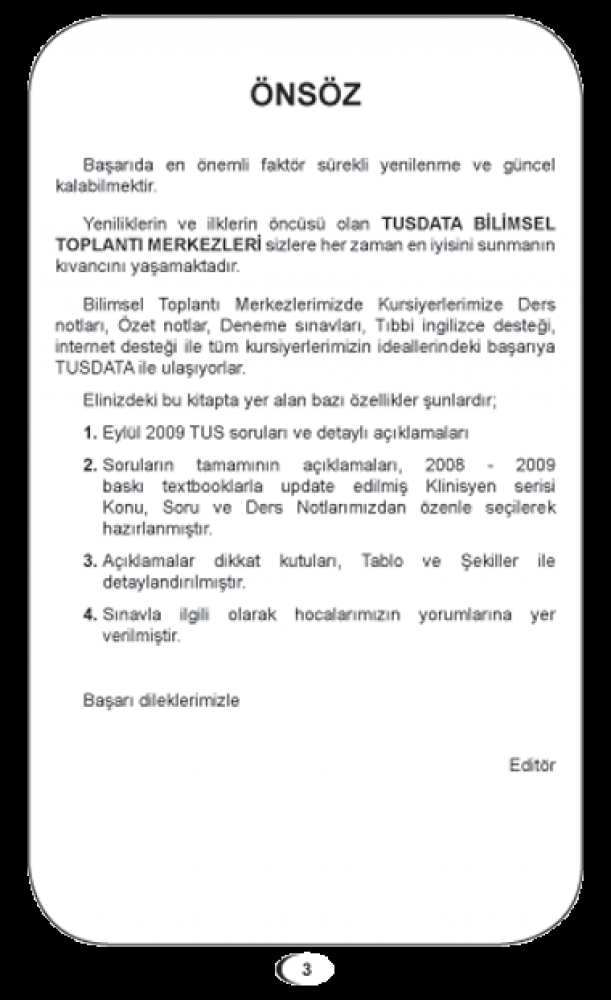Eylül 2009 Açıklamalı Tus Soruları Eylül 2009 Açıklamalı Tus Soruları