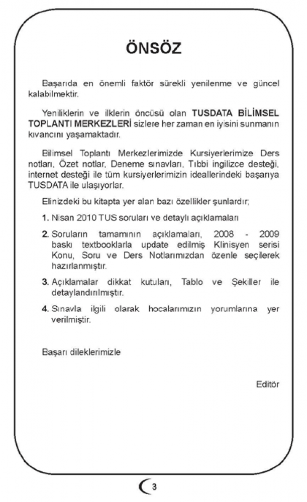 Nisan 2010 Açıklamalı Tus Soruları Nisan 2010 Açıklamalı Tus Soruları